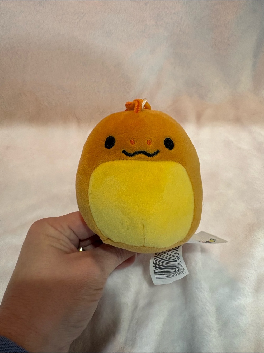 Squishmallows Orange & Yellow Onel Clip Plush
